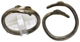 ANCIENT BYZANTINE SILVER RING.(7rd–8th centuries).Ar.

Condition : Good very fine.

Weight : 3.28 gr
Diameter : mm