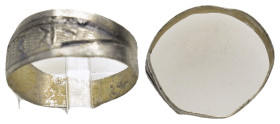 ANCIENT BYZANTINE SILVER RING.(7rd–8th centuries).Ar.

Condition : Good very fine.

Weight : 1.46 gr
Diameter : 17 mm