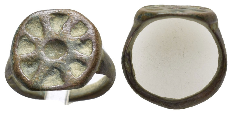 ANCIENT BYZANTINE BRONZE RING.(7rd–8th centuries).Ae.

Condition : Good very fin...