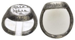 ANCIENT ISLAMIC SILVER RING(4th-15th Century).Ar.

Condition : Good very fine.

Weight : 7.17 gr
Diameter : 21 mm