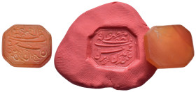 ANCIENT ISLAMIC RING STONE.(17th-18th Century).

Condition : Good very fine.

Weight : 3.34 gr
Diameter : 20X17 mm