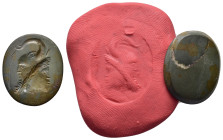 ANCIENT ROMAN RING GEM STONE.(1st-2nd century).

Condition : Good very fine.

Weight : 1.98 gr
Diameter : 21X18 mm