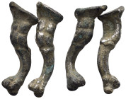 ANCIENT ROMAN SILVER ANIMAL FOOTS.(1st-2nd century).Ar.

Condition : Good very fine.

Weight : 18.66=17.87 gr
Diameter : 47=42 mm