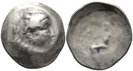 EASTERN CELTS. Danube region. Imitating Alexander III of Macedon. Drachm (AR, 29 mm, 15.65 g) 3rd–2nd century BC.

Stylized head of Heracles wearing...