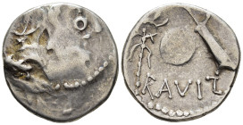 EASTERN CELTS. Eravisci. Imitating a denarius of Cn. Cornelius Lentulus, 76–75 BC. Denarius (AR, 18 mm, 3.62 g) 1st century BC, Danube region.

Styl...