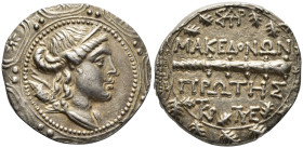 MACEDON (ROMAN PROTECTORATE). Republican period. First Meris. Tetradrachm (AR, 29 mm, 14.37 g) c. 167-149 BC, Amphipolis mint.

Diademed and draped ...
