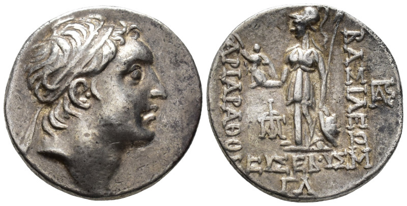 CAPPADOKIAN KINGS. Ariarathes V Eusebes Philopator (c. 163–130 BC). Drachm (AR, ...