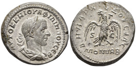 SELEUCIS and PIERIA. Antioch. Philip I (AD 244–249). Tetradrachm (AR, 27 mm, 13.04 g) Γ = 3 (AD 246), Mint of Rome

ΑΥΤΟΚ Κ Μ ΙΟΥΛ ΦΙΛΙΠΠΟΥ ΣΕΒ Laur...