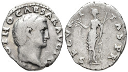 Otho (AD 69). Denarius (AR, 19 mm, 3.45 g) Rome mint.

[IMP M] OTHO CAESAR AVG TR [P] Bare head of Otho right. / SECVRITAS P R Securitas standing fr...