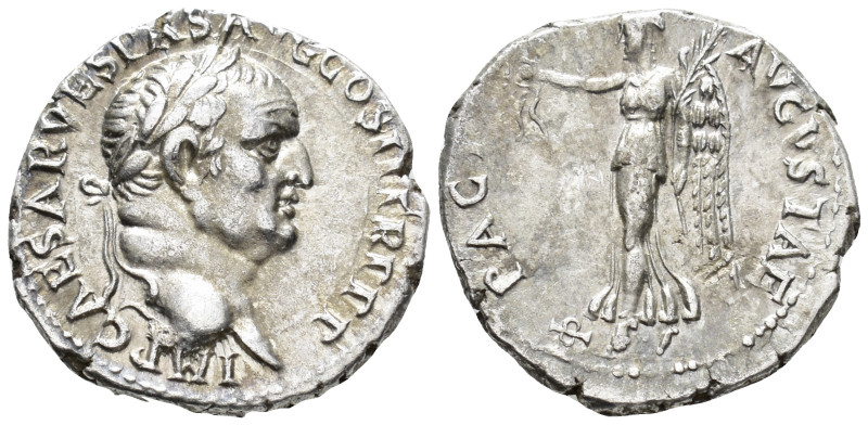 Vespasian (AD 69–79). Denarius (AR, 18 mm, 3.25 g) AD 70, Ephesus mint.

IMP C...