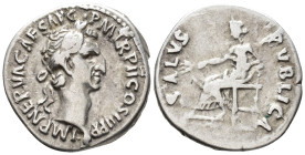 Nerva (AD 96–98). Denarius (AR, 18 mm, 3.22 g) AD 96, Rome mint.

IMP NERVA CAES AVG PM TR P COS II P P Laureate head of Nerva right. / SALVS PVBLIC...