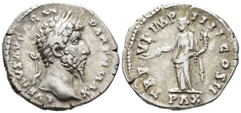 Lucius Verus (AD 161–169). Denarius (AR, 20 mm, 3.41 g) Summer–December AD 166, ...