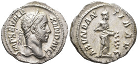 Severus Alexander (222–235). Denarius (AR, 21 mm, 2.79 g) AD 229, Rome mint.

IMP SEV ALEXAND AVG Laureate head of Severus Alexander right. / ABVNDA...