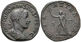 Gordian III (AD 238–244). Sestertius (AE, 32 mm, 17.50 g) AD 241–244, Rome mint.

IMP GORDIANVS PIVS FEL AVG, laureate, draped and cuirassed bust ri...