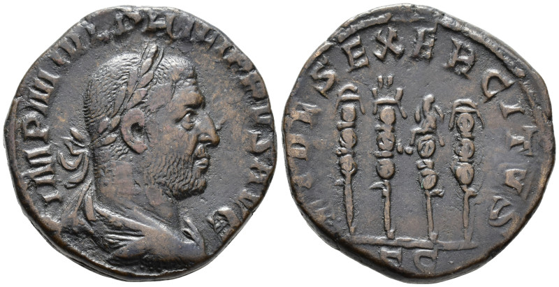 Philip I (AD 244–249). Sestertius (AE, 28 mm, 19.21 g) Rome mint.

IMP M IVL P...