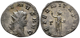 Gallienus (AD 253–268). Antoninianus (AE, 19 mm, 2.49 g) AD 265–267, Rome mint.

GALLIENVS AVG Radiate head of Gallienus right. / AETERNITAS AVG Sol...