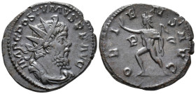 Postumus (AD 260–269). Antoninianus (AE, 21 mm, 3.30 g) c. mid–late AD 268, Trier mint.

IMP C POSTVMVS P F AVG Radiate, draped and cuirassed bust o...