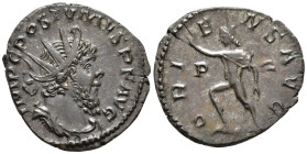 Postumus (AD 260–269). Antoninianus (AE, 21 mm, 2.73 g) c. mid–late AD 268, Trier mint.

IMP C POSTVMVS P F AVG Radiate, draped and cuirassed bust o...