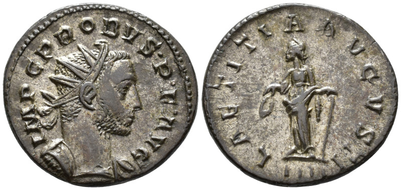 Probus (AD 276–282). Antoninianus (AE, 22 mm, 3.99 g) AD 276–282, Lugdunum mint....