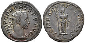 Probus (AD 276–282). Antoninianus (AE, 22 mm, 3.85 g) AD 276–282, Lugdunum mint.

IMP C PROBVS P F AVG Radiate and cuirassed bust of Probus right. /...