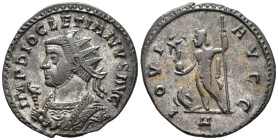 Diocletian (AD 284–305). Antoninianus (AE, 23 mm, 3.48 g) AD 290–291, Lugdunum mint.

IMP DIOCLETIANVS AVG Radiate and draped bust of Diocletian lef...