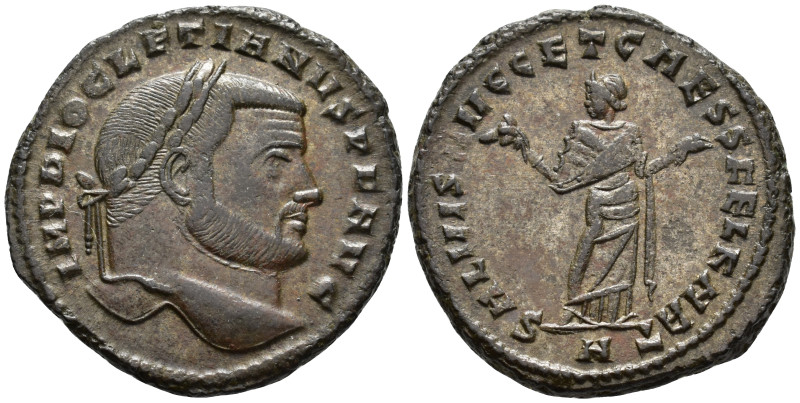 Diocletian (AD 284–305). Follis (AE, 27 mm, 10.49 g) c. AD 298–299, Carthage min...