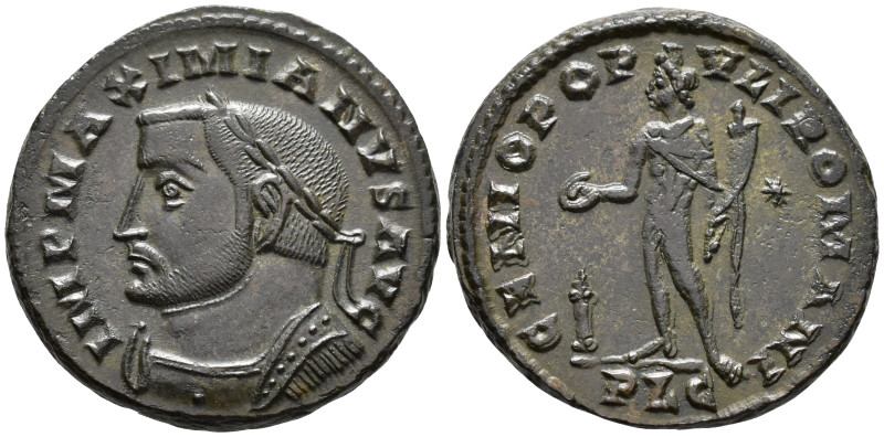 Maximianus, First reign (AD 286–305). Follis (AE, 27 mm, 10.30 g) AD 303–305, Lu...