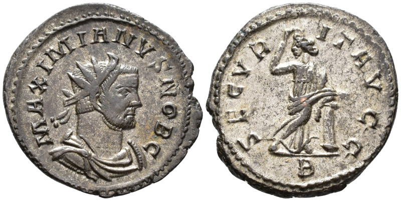 Galerius, Caesar (AD 293–305). Antoninianus (AE, 24 mm, 4.37 g) AD 295, Lugdunum...