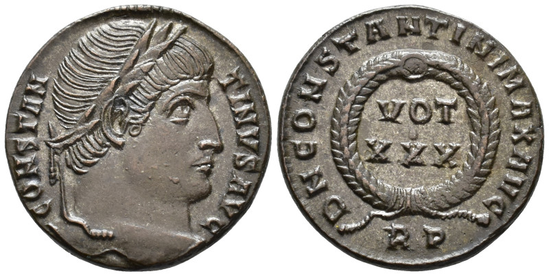 Constantine I (AD 307/310–337). Follis (AE, 18 mm, 3.14 g) AD 329, Rome mint.
...