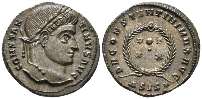 Constantine I (AD 307/310–337). Follis (AE, 19 mm, 2.74 g) AD 320–321, Siscia mi...