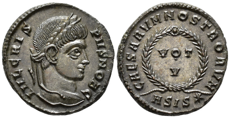 Crispus, Caesar (AD 316–326). Follis (AE, 19 mm, 3.32 g) AD 320–321, Siscia mint...