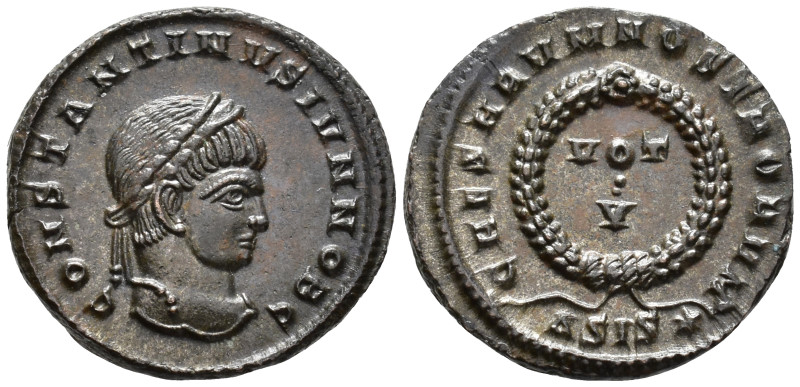 Constantine II, Caesar (AD 316–337). Follis (AE, 19 mm, 2.98 g) AD 320–321, Sisc...