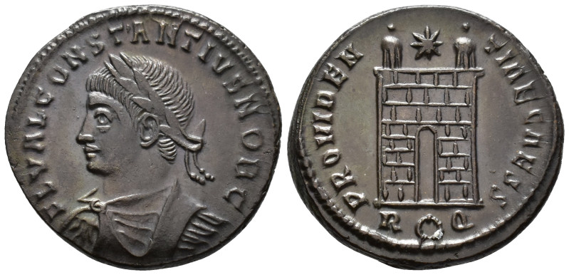 Constantius II, Caesar (AD 324–337). Follis (AE, 19 mm, 3.13 g ) AD 326, Rome mi...