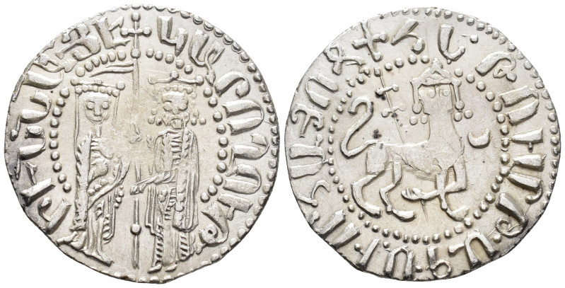 Armenia. Cilician Armenia. Hetoum I and Zabel, 1226–1270. Tram (AR, 21 mm, 2.96 ...