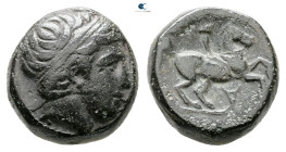 Kings of Macedon. Uncertain mint. Philip II of Macedon 359-336 BC. 
Bronze Æ

16 mm, 7,14 g



Nearly Very Fine
