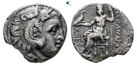 Kings of Macedon. Kolophon. Alexander III "the Great" 336-323 BC. Struck under Antigonos I Monophthalmos, circa 310-301 BC
Drachm AR

17 mm, 3,88 g...