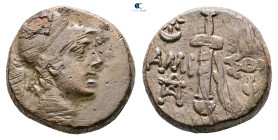 Pontos. Amisos. Time of Mithradates VI Eupator circa 120-63 BC. 
Bronze Æ

18 mm, 8,71 g



Very Fine