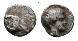 Caria. Halikarnassos circa 395-377 BC. 
Hemiobol AR

7 mm, 0,43 g



Nearly Very Fine