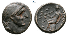 Seleukid Kingdom. Antioch on the Orontes. Antiochos I Soter 281-261 BC. 
Bronze Æ

15 mm, 3,83 g



Very Fine