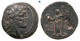Seleukid Kingdom. Apameia. Alexander I Balas 152-145 BC. 
Bronze Æ

21 mm, 7,07 g



Very Fine