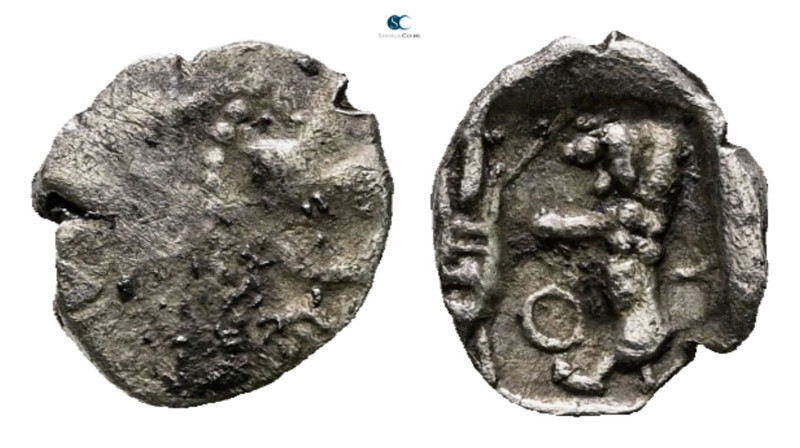 Phoenicia. Sidon. Time of Baalshallim II 401-366 BC. 
1/16 Shekel AR

10 mm, ...