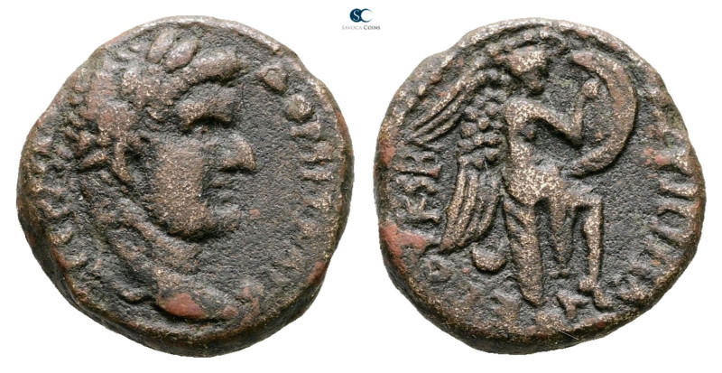 Judaea. Caesarea Maritima. Herodians. Agrippa II with Domitian AD 50-100. 
Bron...