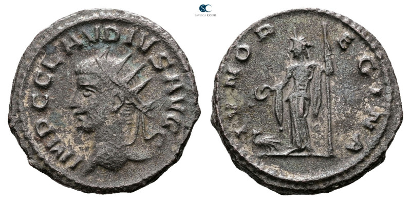 Claudius II (Gothicus) AD 268-270. Antioch
Antoninianus Æ silvered

20 mm, 3,...