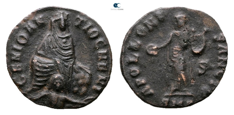 Time of Maximinus II AD 310-313. Uncertain mint
Follis Æ

14 mm, 1,30 g


...