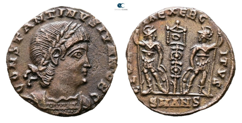 Constantine II, as Caesar AD 317-337. Antioch
Follis Æ

15 mm, 1,38 g



...