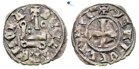 Principality of Achaea. Glarenza (modern Kyllini in Elis). Guillaume II de Villehardouin AD 1246-1278. 
Denier Tournois BI

19 mm, 0,83 g



Ve...