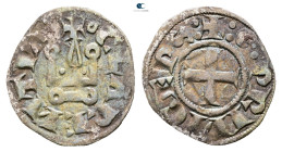 Principality of Achaea. Glarenza (modern Kyllini in Elis). Guillaume II de Villehardouin AD 1246-1278. 
Denier Tournois BI

19 mm, 0,75 g



Ve...