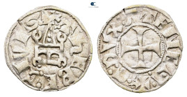 Principality of Achaea. Glarenza (modern Kyllini in Elis). Guillaume I de la Roche AD 1280-1287. 
Denier Tournois BI

18 mm, 0,81 g



Very Fin...