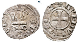 Principality of Achaea. Glarenza (modern Kyllini in Elis). Guillaume I de la Roche AD 1280-1287. 
Denier Tournois BI

18 mm, 0,84 g



Nearly V...