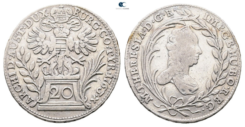 Austria. Wien (Vienna) AD 1763. 
20 Kreuzer 1763

 mm, 6,46 g



Very Fin...